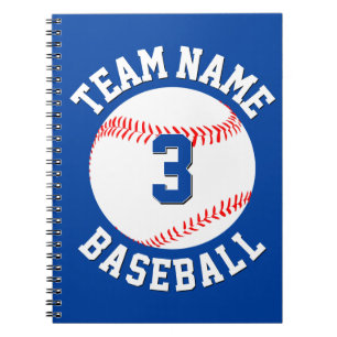 Caderno Espiral Esportes personalizados do número do jogador de b