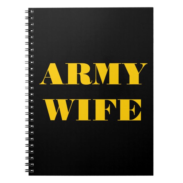 Caderno Espiral Esposa do Exército do Notebook (Frente)