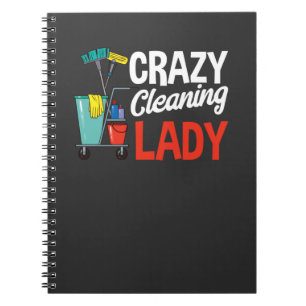 Caderno Espiral Esposa Limpadora de Famílias Engraçada