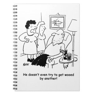 Caderno Espiral Esposa Reclama Marido não tenta ser Wooed