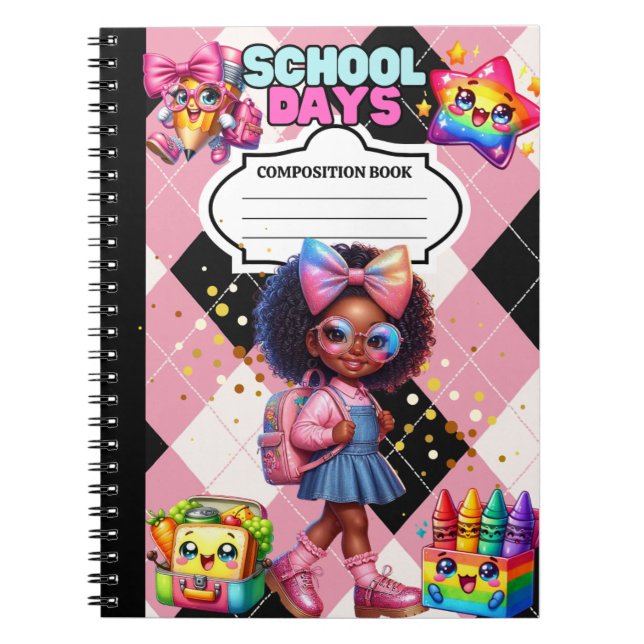 Caderno Espiral Esquadrão de Disparo dos Dias Escolares (Frente)