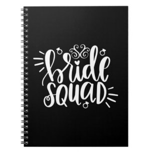 Caderno Espiral Esquadrão de Noiva de Presente de Casamento