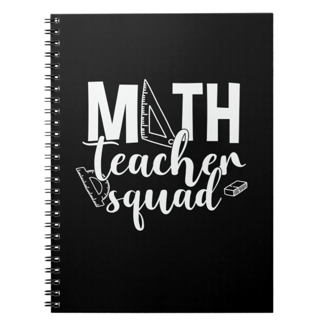 Caderno Espiral Esquadrão de Professores de Matemática (Frente)