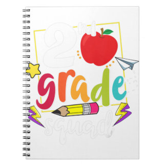 Caderno Espiral Esquadrão De segundo Engraçado De Volta Aos Graus