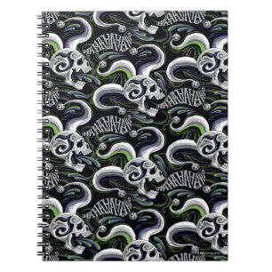 Caderno Espiral Esquadrão Suicida   Caveira-Joker - Haha
