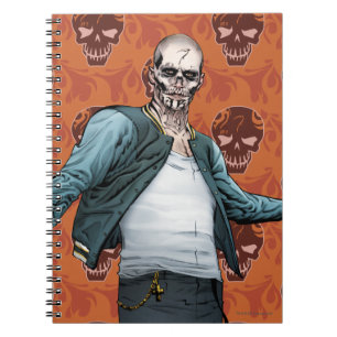 Caderno Espiral Esquadrão Suicida El Diablo Comic Book Art
