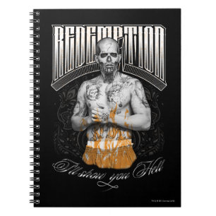 Caderno Espiral Esquadrão Suicida El Diablo "Redenção" Tatuagem