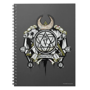 Caderno Espiral Esquadrão Suicida Enchantress Símbolos Tatuage
