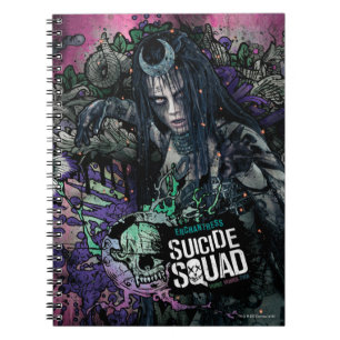 Caderno Espiral Esquadrão Suicida Grafite De Caracteres De Encha