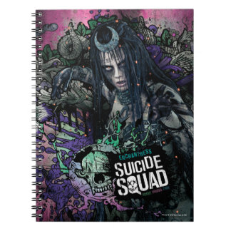 Caderno Espiral Esquadrão Suicida | Grafite De Caracteres De Encha