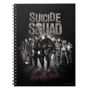 Caderno Espiral Esquadrão Suicida  Grupo de Trabalho X Lineup