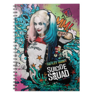Caderno Espiral Esquadrão Suicida   Harley Quinn Character Grafite