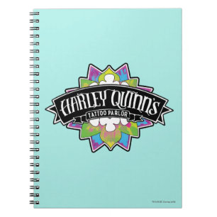 Caderno Espiral Esquadrão Suicida Harley Quinn's Tattoo Parlor