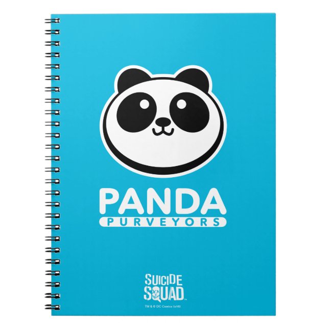 Caderno Espiral Esquadrão Suicida | Logotipo Panda Purveyors (Frente)