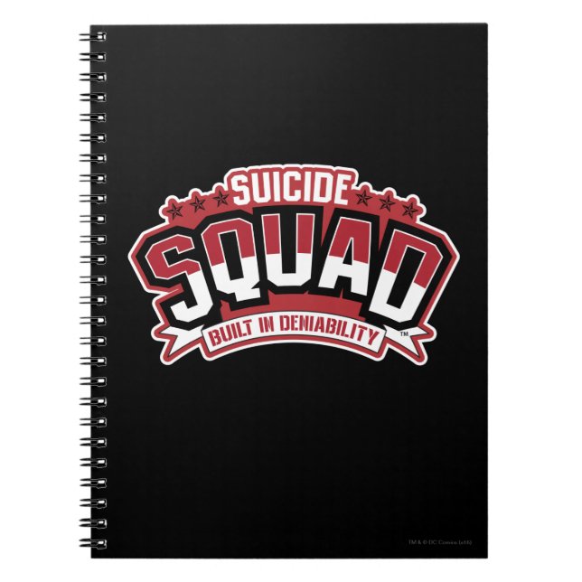 Caderno Espiral Esquadrão Suicida | Negação Incorporada (Frente)