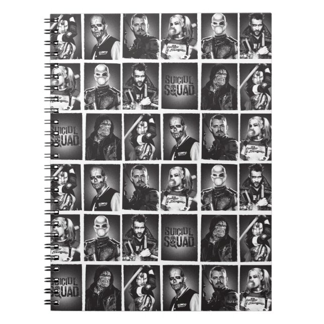Caderno Espiral Esquadrão Suicida | Padrão Anuário (Frente)
