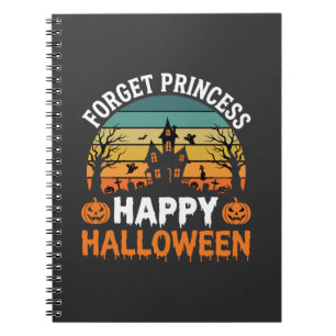 Caderno Espiral Esqueça Princesa Feliz Halloween Casa Assombrada D