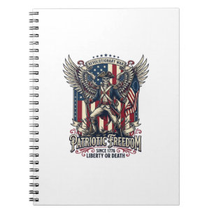 Caderno Espiral Esqueleto da Guerra Revolucionária Patriótica Patr