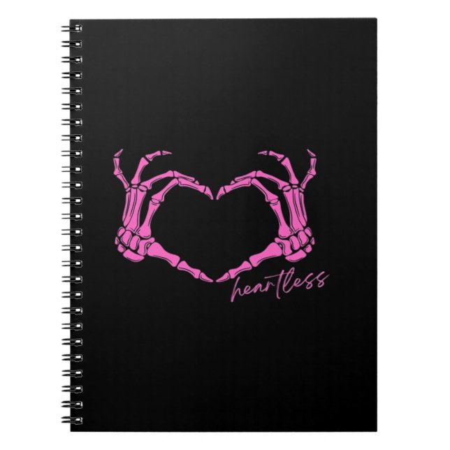 Caderno Espiral Esqueleto Sem Coração Mãos Clássicas (Frente)