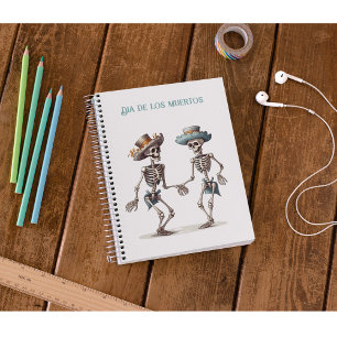 Caderno Espiral Esqueletos dançarinos do Dia de los Muertos person