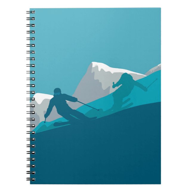 Caderno Espiral Esqui alpino (Frente)