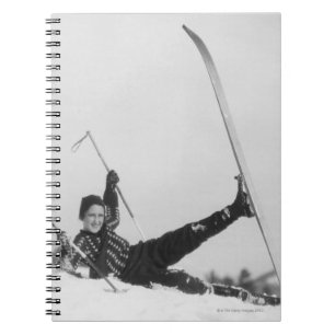 Caderno Espiral Esquiador 2 da mulher