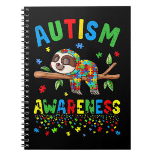 Caderno Espiral Esse Lindo Preguiça Conscientização do Autismo Ele