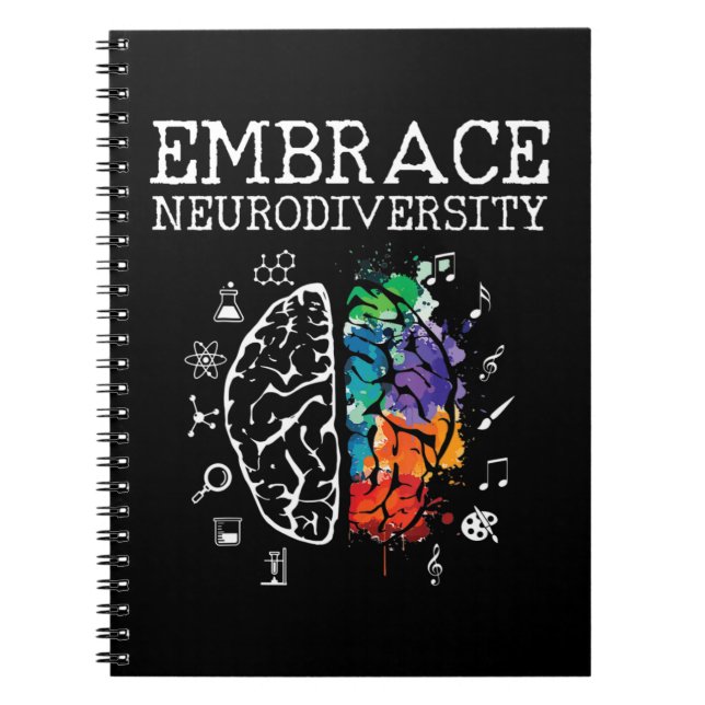 Caderno Espiral esta camisa legal da neurodiversidade é perfeita p (Frente)