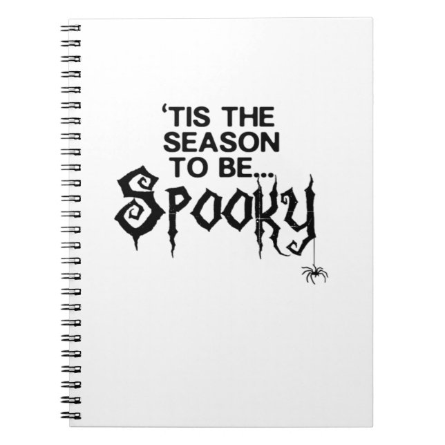Caderno Espiral Esta É A Época A Spooky (Frente)