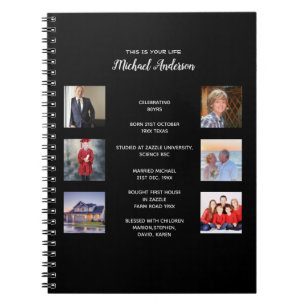 Caderno Espiral ESTA É A SUA VIDA - ADICIONAR Diário DE FOTOS