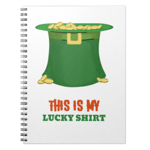 Caderno Espiral Esta É Minha Camisa da Sorte