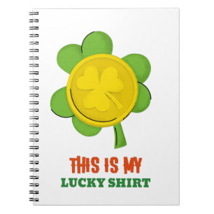 Caderno Espiral Esta É Minha Camisa da Sorte
