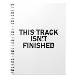 Caderno Espiral Esta faixa não está terminada - Design de texto br