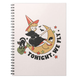 Caderno Espiral Esta Noite Voamos Com A Bruxa Bonita