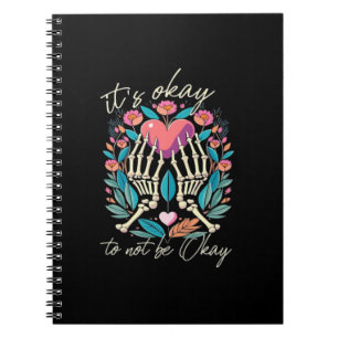 Caderno Espiral Está tudo bem para não estar bem - Mãos esquelétic