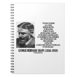 Caderno Espiral Estabilidade Shaw Ouro Honestidade Membros Governo