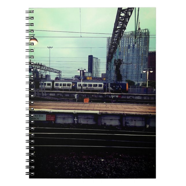 Caderno Espiral Estação de Manchester, com vista (Frente)
