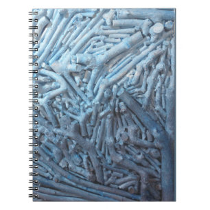 Caderno Espiral Estacas: Azul