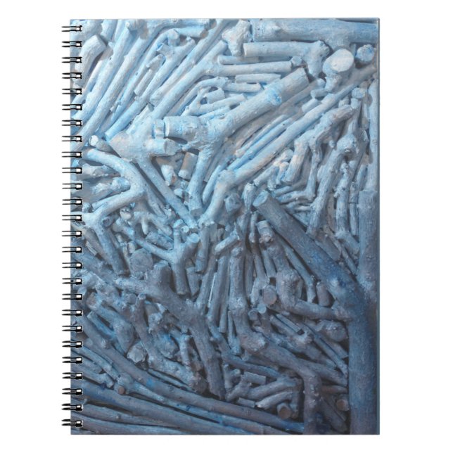 Caderno Espiral Estacas: Azul (Frente)