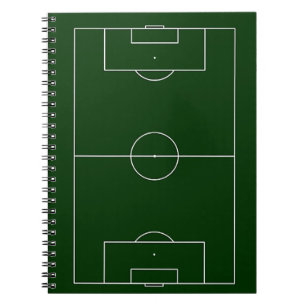 Caderno Espiral estádio de futebol verde