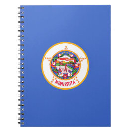 Caderno Espiral Estado de pavilhão do Minnesota
