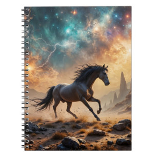 Caderno Espiral Estalhão do Deserto Selvagem - estrelas da nebulos