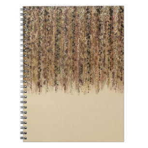 Caderno Espiral Estampa Abstrata de Safari Exótico Moderno Glam