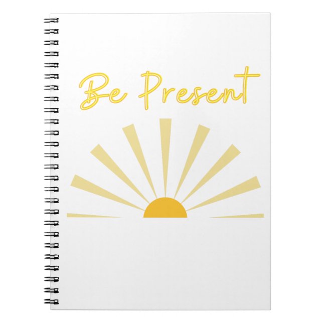 Caderno Espiral Estar presente (Frente)