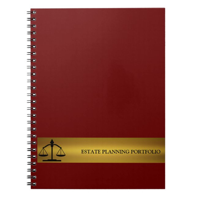 Caderno Espiral Estate Portfolio Planner (Frente)