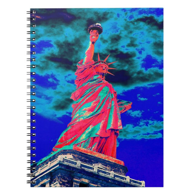 Caderno Espiral Estátua da Liberdade (Frente)