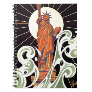 Caderno Espiral Estátua da liberdade
