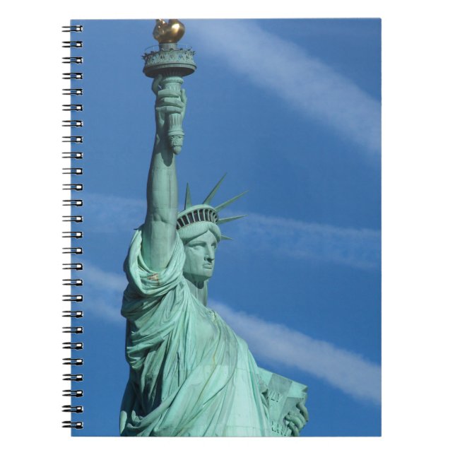 Caderno Espiral Estátua da Liberdade. (Frente)