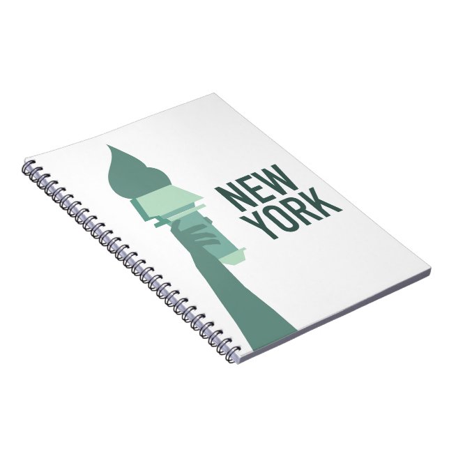 Caderno Espiral Estátua da Liberdade de Nova York (Lado Direito)