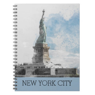 Caderno Espiral Estátua da Liberdade - Terra de Manhattan
